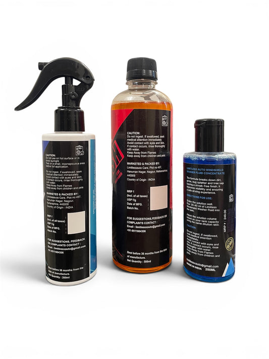 Limitless Auto | COMBO CABIN CLEANER, FOAM-X HYPER WASH, WINDSHIELD WASHER