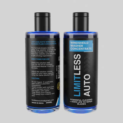 Limitless Auto | Windshield Washer Concentrate 200ML x 2